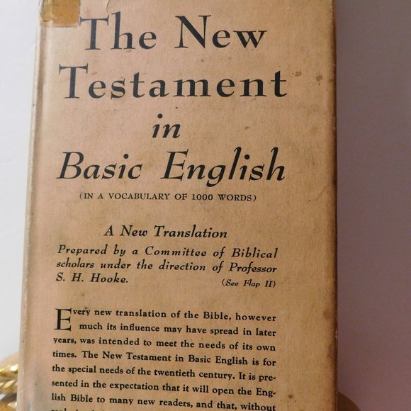 The New Testament in Basic English Hardcover Book Published by E. P. Dutton 1941 - Picture 1 of 9